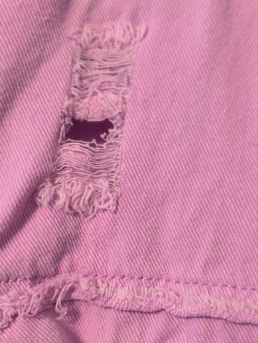 Distressed Lavender Button-Front Jacket - Picture 4 of 4